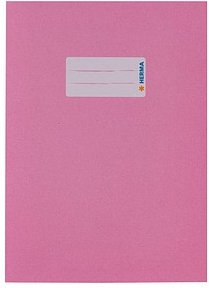 HERMA Heftumschlag glatt rosa Papier DIN A5