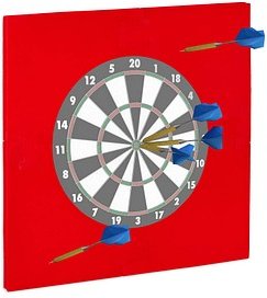 relaxdays Dartboard-Surround rot