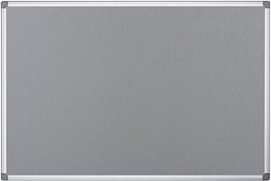 Thumbnail - Bi-Office Pinnwand Feuerhemmend 150,0 x 120,0 cm Textil grau