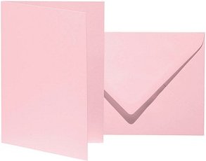 artoz Faltkarten mit Briefumschlägen Mosaic DIN B6 rosa, 10 St.