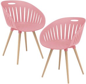 Thumbnail - Topstar Schalenstühle T2023 FZ20EIR-2 rose Kunststoff, 2 St.