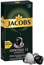 Thumbnail - JACOBS ESPRESSO RISTRETTO Kaffeekapseln, Arabica- und Robustabohnen kräftig, 10 Portionen