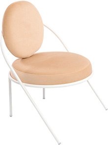 meet powered by PAPERFLOW Sessel SATURNE elfenbein weiß Stoff, 1 St.