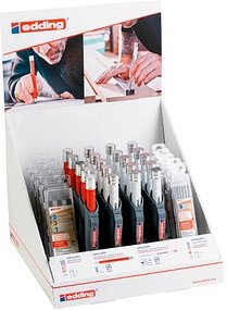 Thumbnail - edding Display DIY Tieflochmarker-Bleistift weiß HB 2,0 - 5,0 mm, 1 Set