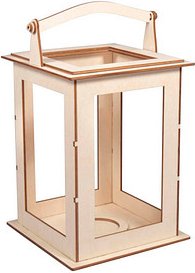 Rayher Holzbausatz Laterne Basic natur