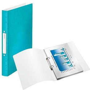 Thumbnail - AKTION: LEITZ WOW Ringbuch 2-Ringe eisblau-metallic 3,2 cm DIN A4, 1 St. mit Prämie nach Registrierung