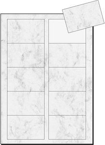 Thumbnail - SIGEL Visitenkarten DP742 satiniert grau 225 g/qm, 100 St.