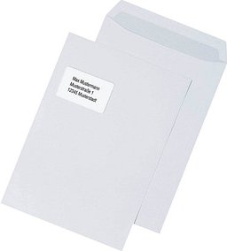 MAILmedia Versandtaschen DIN C4 mit Fenster weiß 100 St.