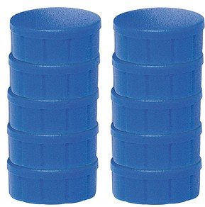 MAUL Magnete blau, Kunststoff Ø 1,5 cm, 10 St.