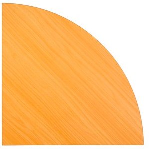 Thumbnail - HAMMERBACHER Verbindungsplatte Akandia buche, dreieckig abgerundet 80,0 x 80,0 x 2,5 cm