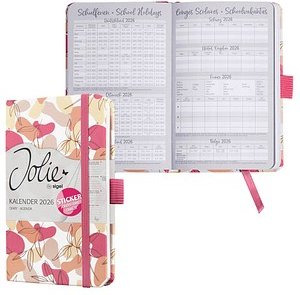 SIGEL Buchkalender Jolie 2026 Spring Linear Leaves