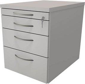 Thumbnail - fm Sidney Rollcontainer lichtgrau 4 Auszüge 43,4 x 60,0 x 54,0 cm