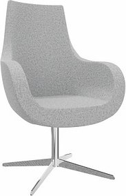 fm Sessel Pirum hellgrau chrom Stoff, 1 St.