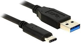 Thumbnail - DeLOCK USB 3.1 Gen 2 A/USB C Kabel 0,5 m schwarz, 1 St.