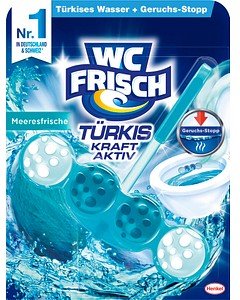 WC FRISCH TÜRKIS KRAFT AKTIV WC-Duftspüler Meeresfrische, 50,0 g