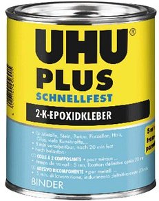 UHU PLUS SCHNELLFEST Binder 2 Komponenten-Kleber 855,0 g, 1 St.