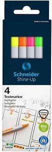 Schneider Shine-UP Textmarker farbsortiert, 4 St.