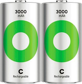 Thumbnail - 2 GP Akkus ReCyko+ Baby C 3.000 mAh