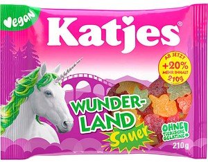 Katjes Wunderland sauer Fruchtgummi 210,0 g