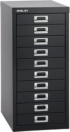 BISLEY MultiDrawer™ L2910 Schubladenschrank schwarz 10 Schubladen 27,8 x 38,0 x 59,0 cm, 1 St.