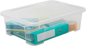 PAPERFLOW VIEW Aufbewahrungsbox 25,0 l transparent 55,0 x 39,0 x 16,8 cm, 1 St.