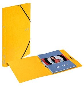 VON LEITZ Ringbuch 2-Ringe gelb 2,5 cm DIN A4, 1 St.