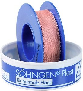SÖHNGEN Heftpflaster Plast 1009110 beige 1,25 cm x 5,0 m, 1 St.