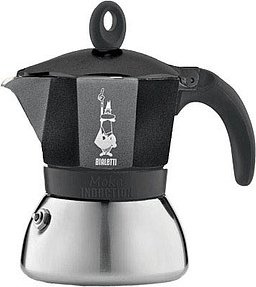 BIALETTI MOKA INDUCTION Espressokocher schwarz, 6 Tassen