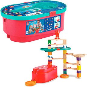 Hape 10209606 Kugelbahn mit Vorratsbehälter Quadrilla Bausatz