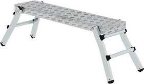 MUNK Arbeitsplattform 30404 klappbar silber 4 Sprossen, H: 50,0 cm