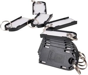 Thumbnail - pavo Schlüsselanhänger Magnettag schwarz, 10 St.