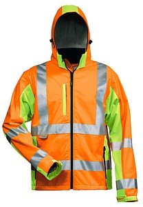 Thumbnail - elysee® unisex Warnjacke HOSS orange, gelb Größe L