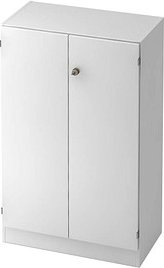 HAMMERBACHER Aktenschrank Gradeo, V6550/W/W/SG weiß 2 Fachböden 80,0 x 42,0 x 127,0 cm