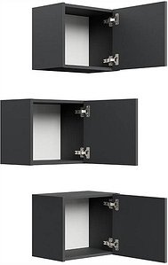 Thumbnail - POSSEIK Badmöbel-Set LIMES 3er grafit 33,0 x 25,0 x 41,4 cm