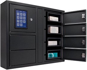 Thumbnail - ROTTNER Key Depot 6 Schlüsseltresor grau Elektronik- und Standardschloss