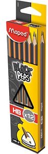 Thumbnail - maped BLACK'PEPS Bleistifte HB schwarz/orange, 12 St.