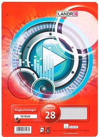 LANDRÉ® Ringbucheinlage A4 kariert, 50 Blätter