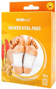 WUNDmed® Bambuspflaster Ingwer Vital-Pads 02-140 weiß 6,0 x 8,0 cm, 10 St.
