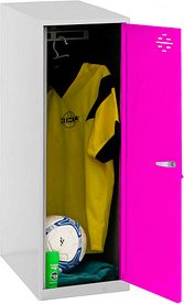 Simonrack Spind SIMONLOCKER DISM SINGLE grau, pink 8425437118012, 1 Schließfach 40,0 x 50,0 x 91,5 cm