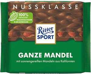 Ritter SPORT GANZE MANDEL Schokolade 100,0 g