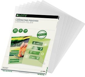LEITZ Laminierfolien glänzend für A3 80 micron, 100 St.