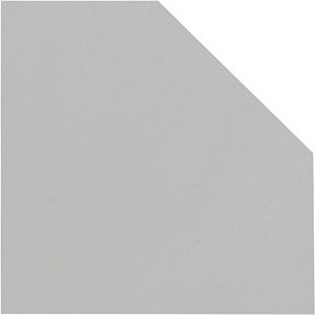 MÖBELPARTNER Verbindungsplatte lichtgrau, fünfeckig 65,0 x 65,0 x 2,2 cm