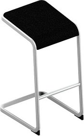 Quadrifoglio Hocker C-STOOL OCSTOA01/36SK schwarz
