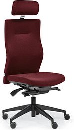 ORIGINAL STEIFENSAND Bürostuhl Seno Comfort, SC 24501S2 257 Stoff rot, Gestell schwarz