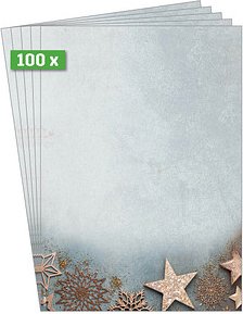 SIGEL Weihnachtsbriefpapier Glamorous Christmas Motiv DIN A4 90 g/qm 100 Blatt