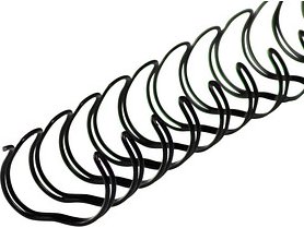 50 LMG Drahtbinderücken schwarz für 135 Blatt