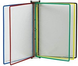 tarifold Wand-Sichttafelsystem 416169 DIN A4 farbsortiert mit 5 St. Sichttafeln