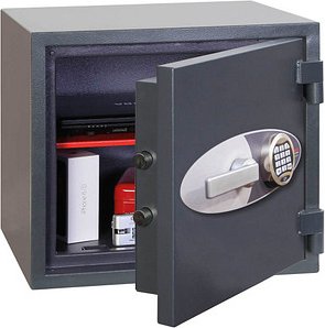 phoenix Tresor Neptune Sicherheitsstufe 1 nach EN 1143-1 mit Feuerschutz graphitgrau 50,0 x 43,0 x 44,0 cm