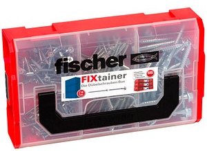fischer L-Boxx mini 553347 Dübel- und Schrauben-Sortiment, 210 St.