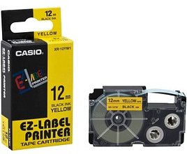 Thumbnail - CASIO Schriftband XR-12YW XR-12YW1, 12 mm schwarz auf gelb, 1 St.